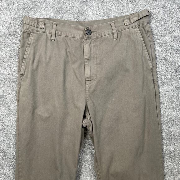 John Elliott Pants Womens 2 Washed Cotton Wide Leg Barrel Chino Adjustable Waist - Picture 3 of 16